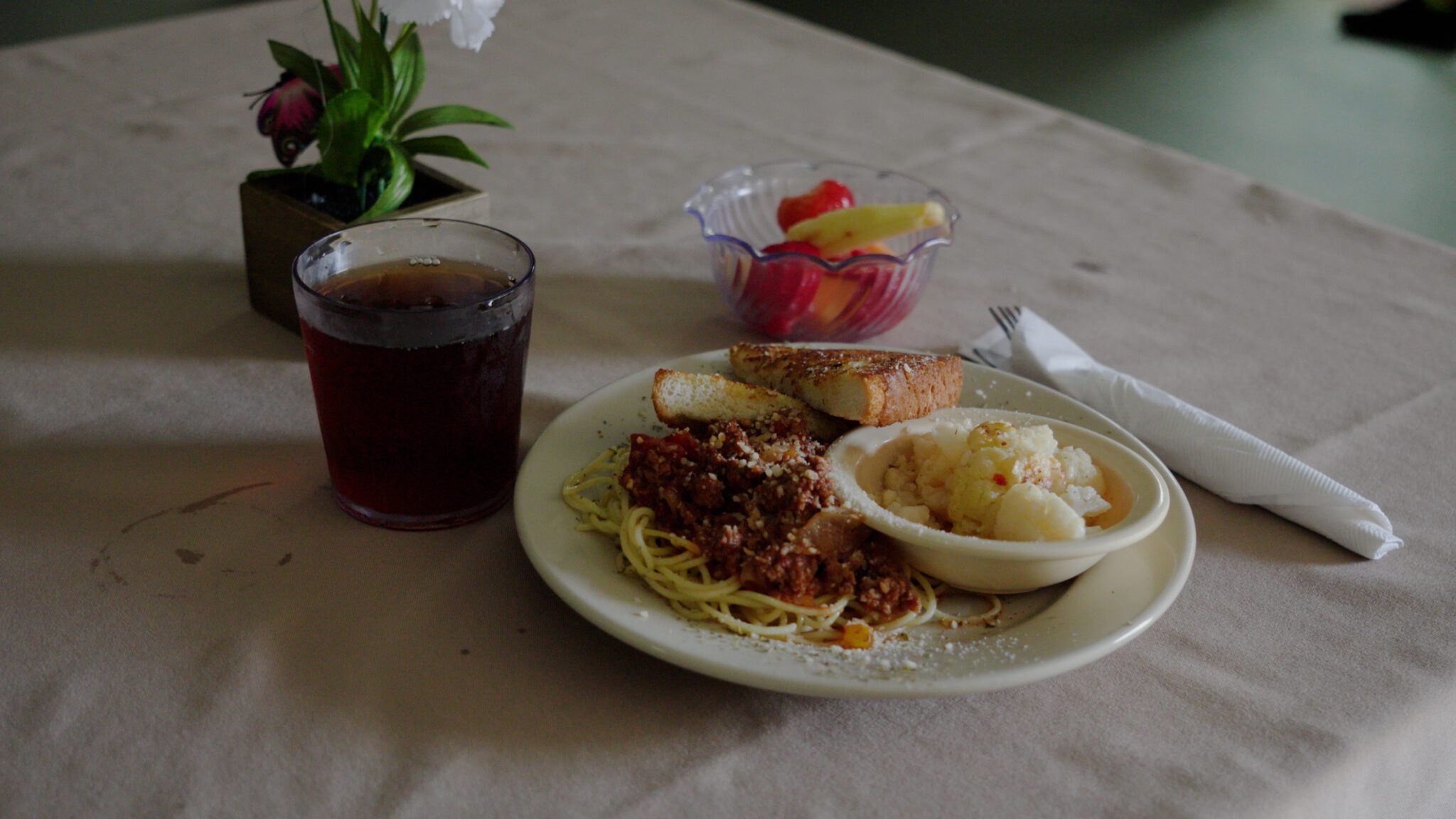 A meal provided at a skilled nursing facility